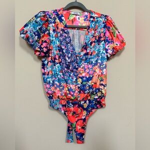 AFRM Multicolor Floral Bodysuit
